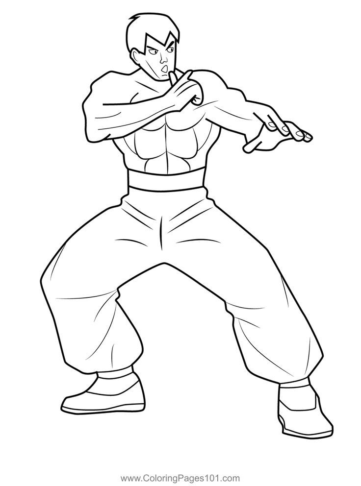 Fei long street fighter coloring page street fighter fighter coloring pages
