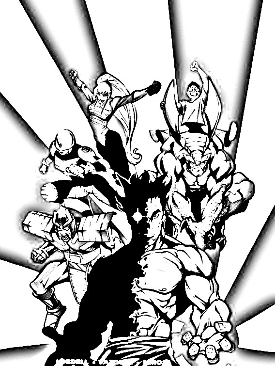 Big hero coloring pages for kids