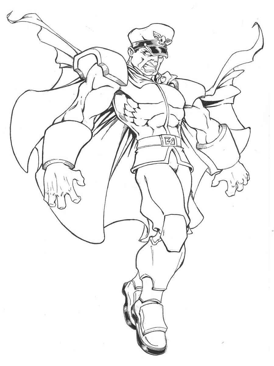 Street fighter coloring pages