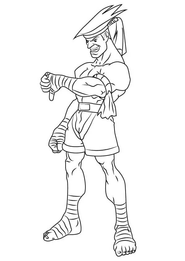 Street fighter malvorlagen