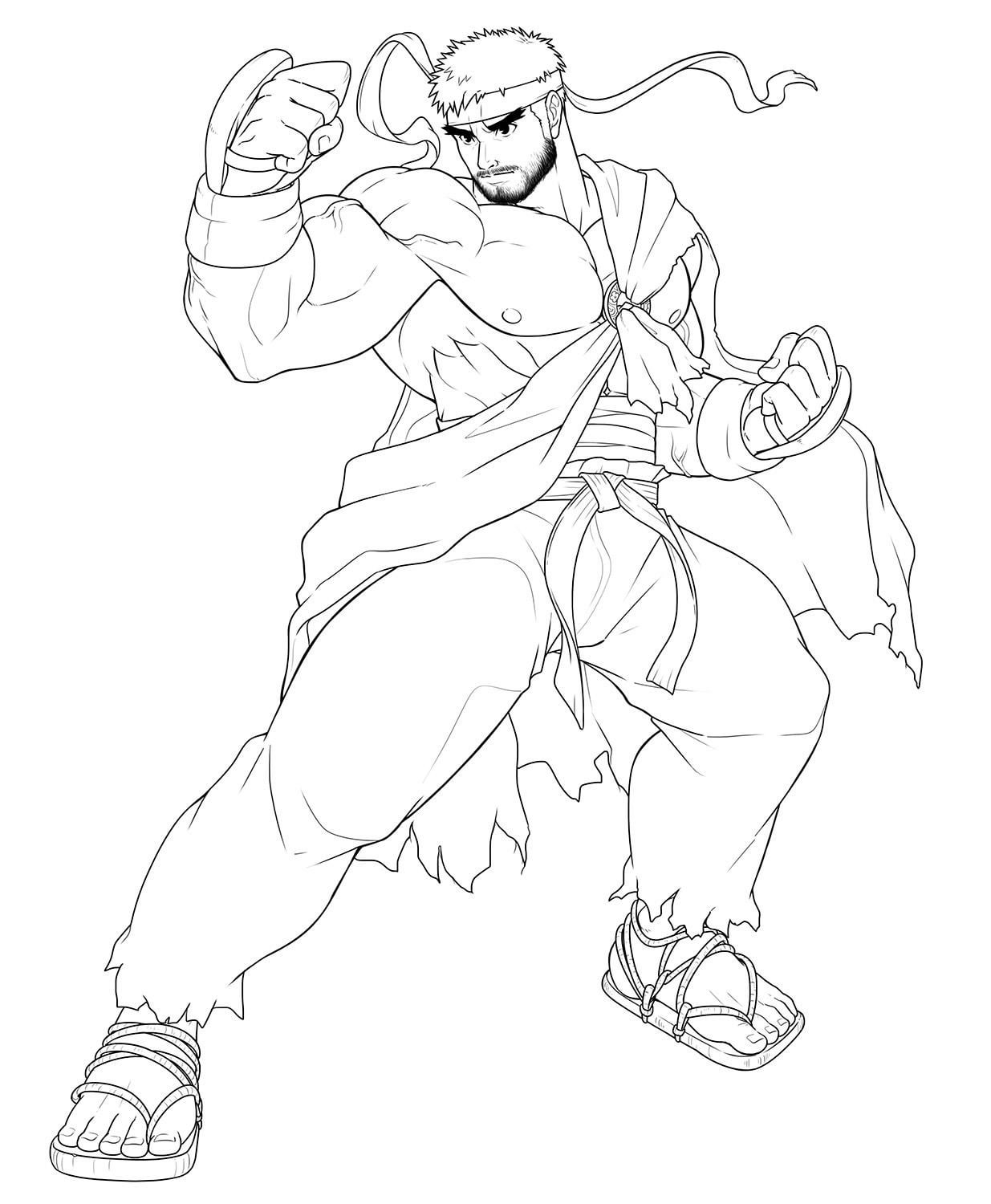 Ryu art in progress rstreetfighter