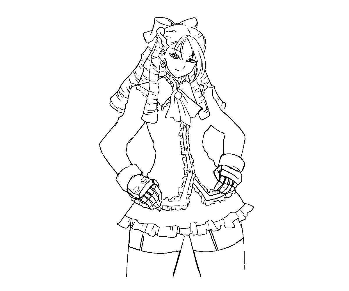 Street fighter v coloring pages yumiko fujiwara