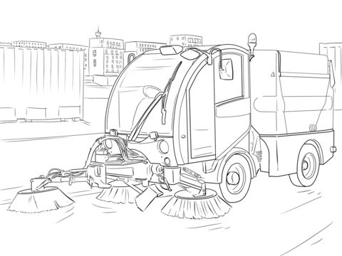 Street sweeper coloring page free printable coloring pages truck coloring pages coloring pages coloring pages inspirational