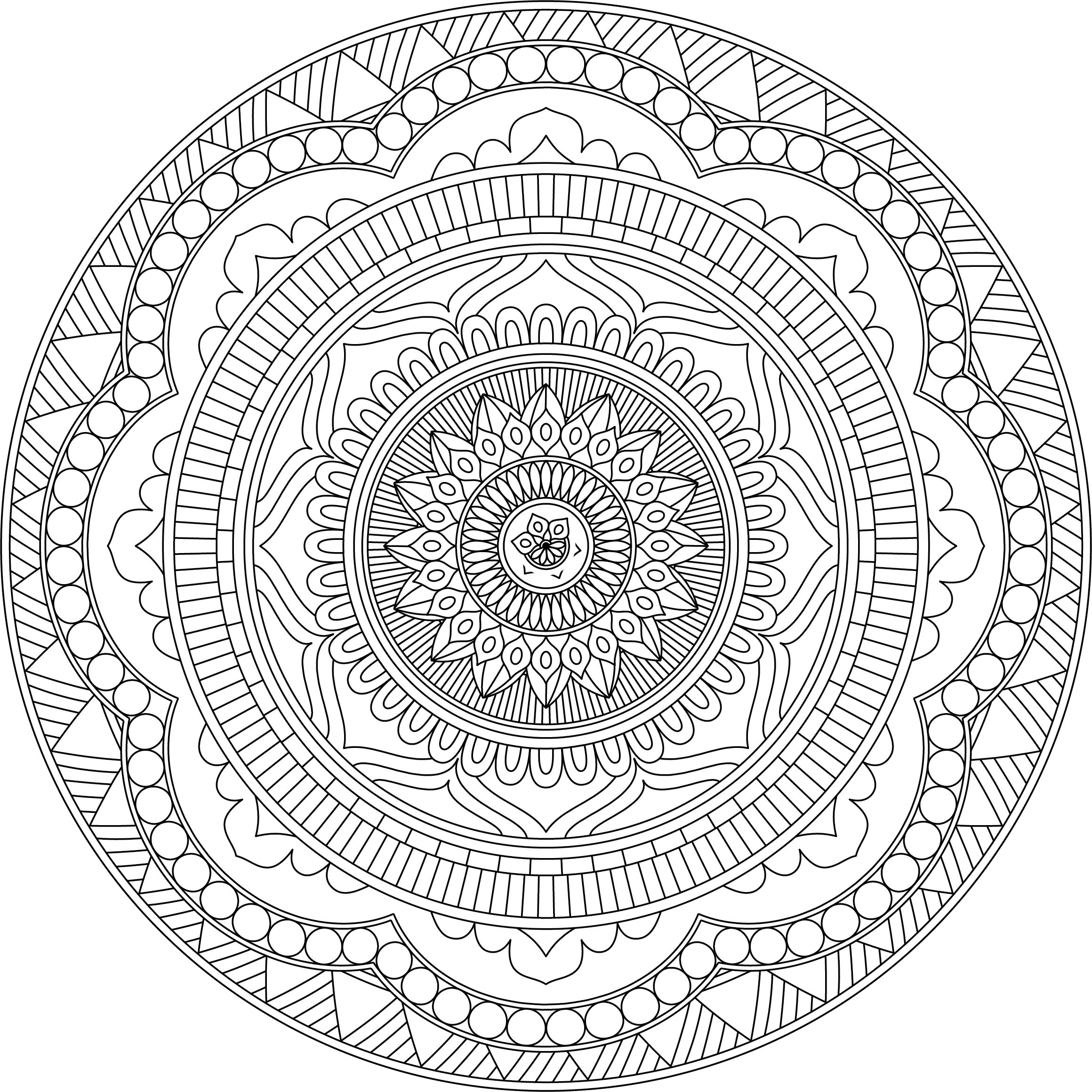 Stress coloring page