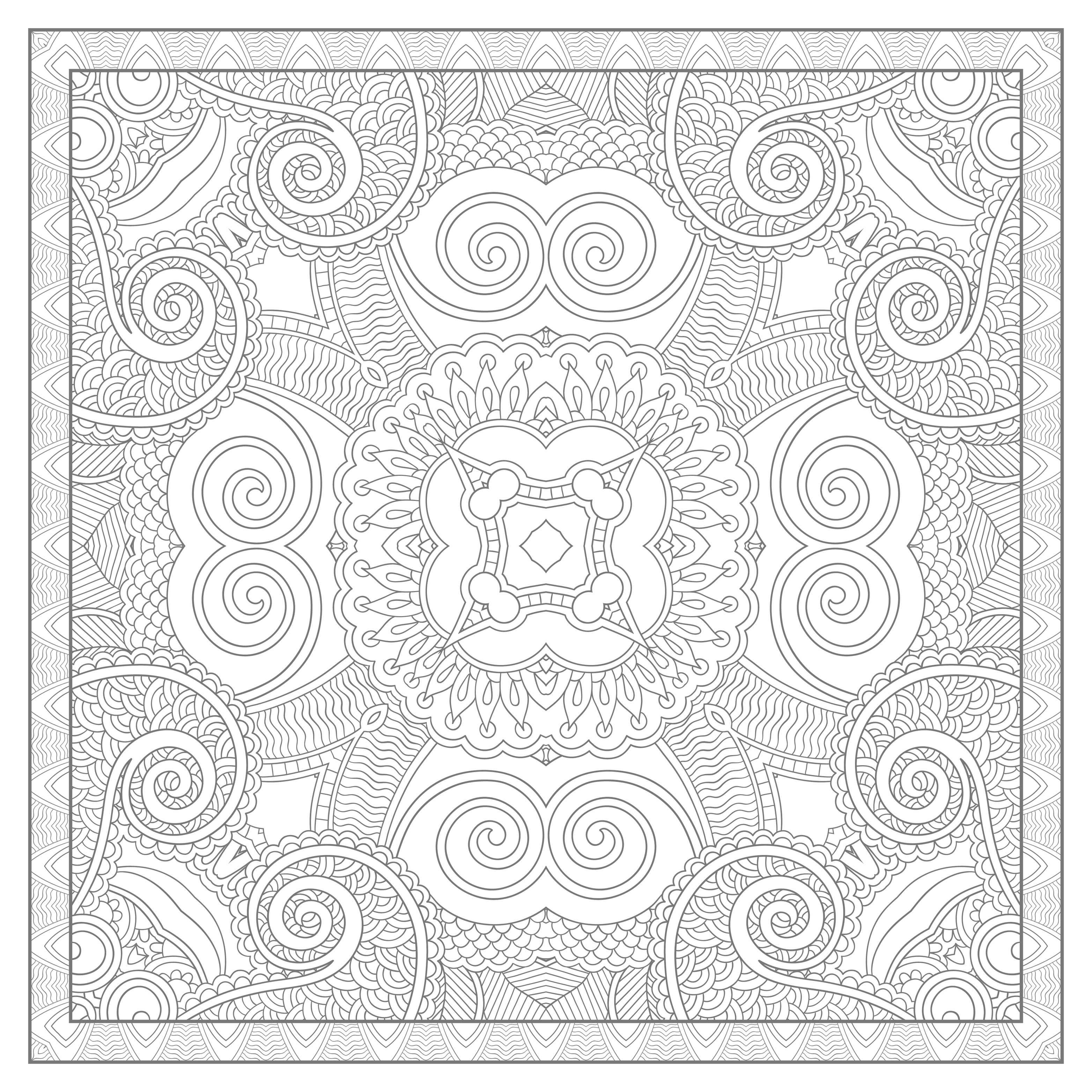 Complex and elaborated mandala