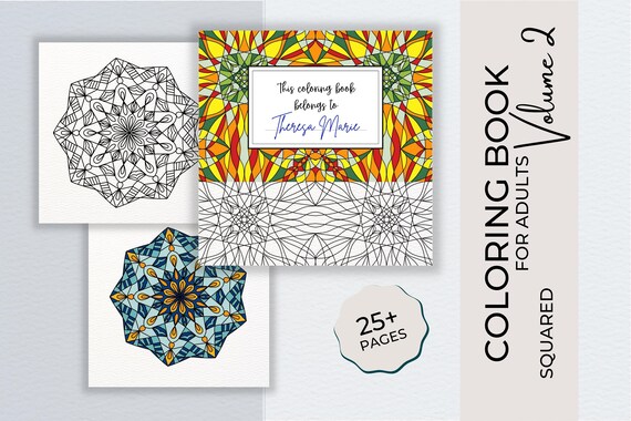 Adult coloring book stress relieving designs for anxiety reduction relaxation meditation mindfulness mandala coloring pages