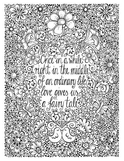 Once in a while coloring pages inspirational coloring pages quote coloring pages