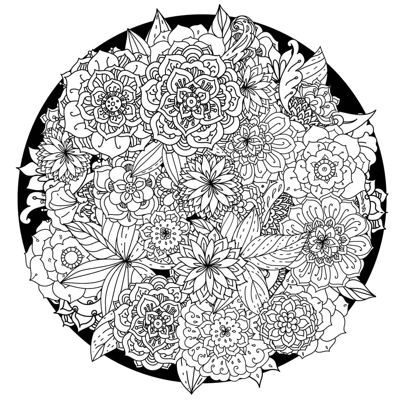 These printable abstract coloring pages relieve stress and help you meditate
