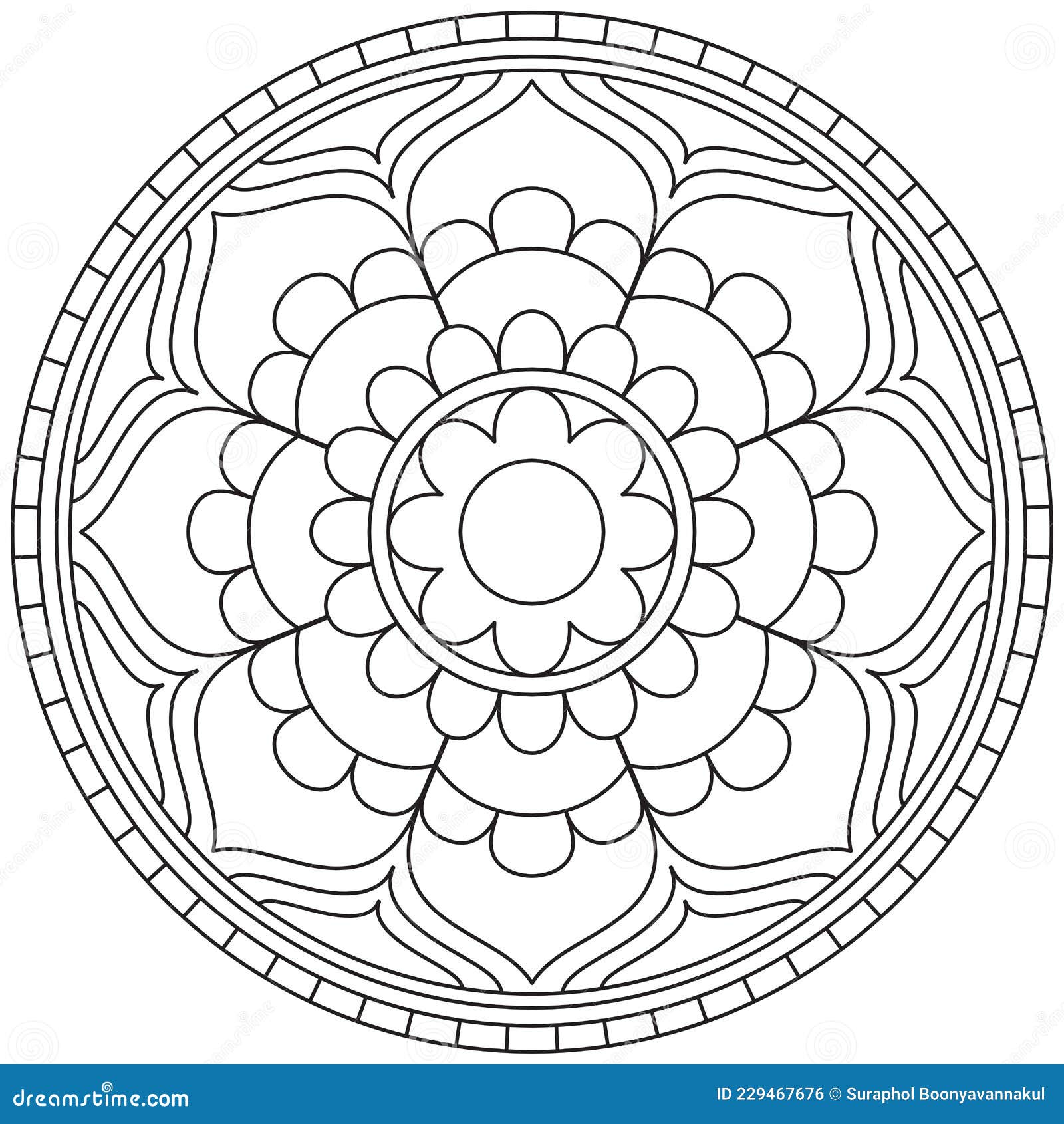 Mandala vector tree creative luxury henna coloring pages practice paint adult art floral outline stock vector