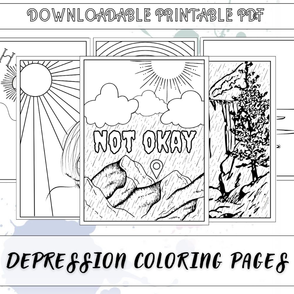 Depression coloring pages download over pages