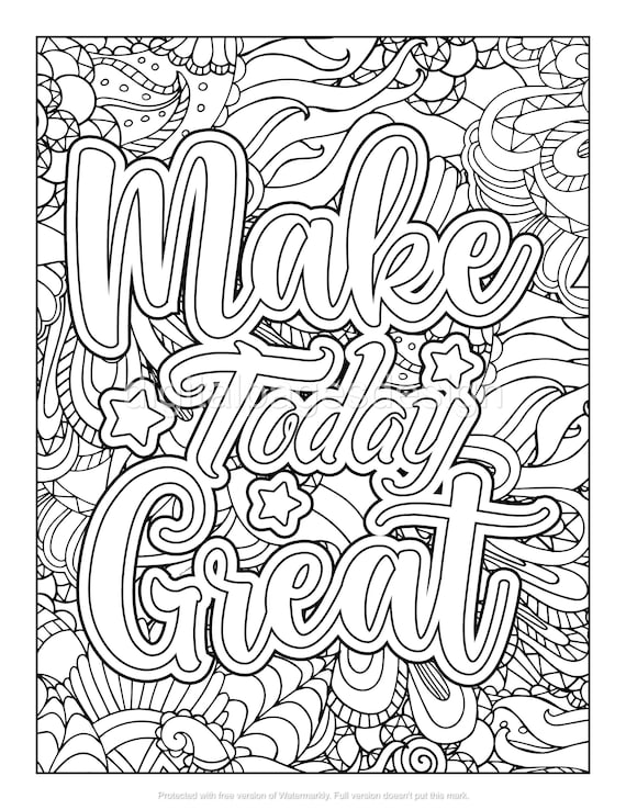 Adult coloring pages stress relief