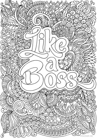 Free adult coloring pages that are not boring printable pages to de