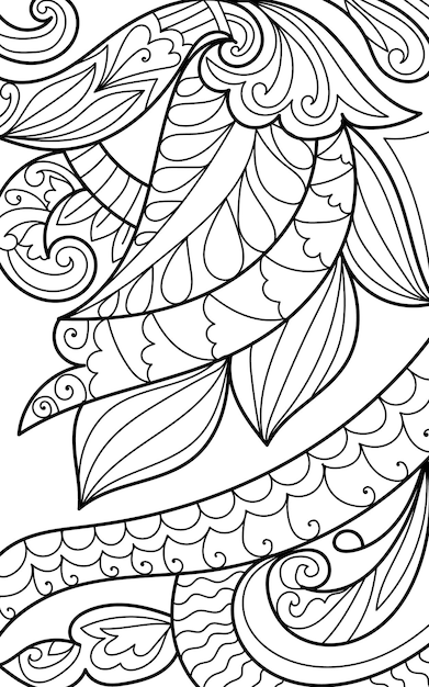 Page stress relief high content coloring book images