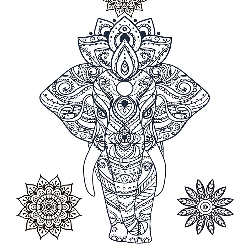 Free downloadable stress relief coloring design â