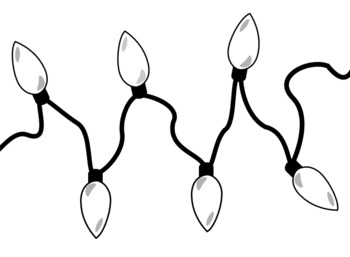 Christmas lights clip art