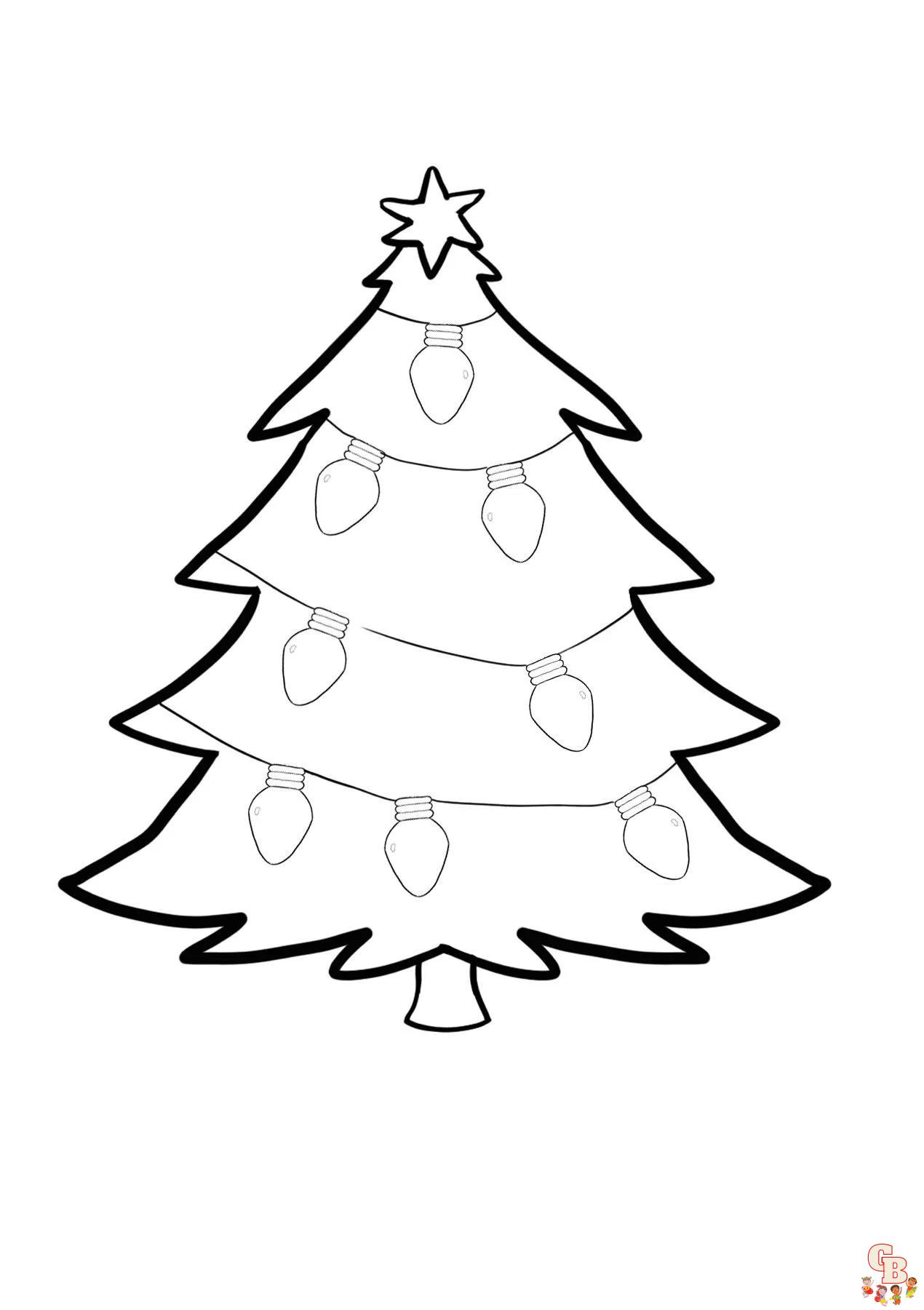 Christmas lights coloring pages