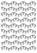 Christmas lights coloring pages free coloring pages