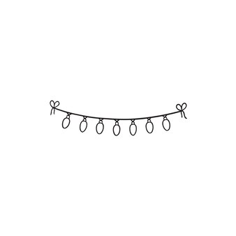 Page festoon lights silhouette images