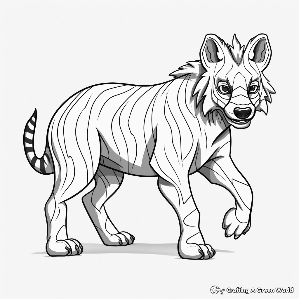 Hyena coloring pages
