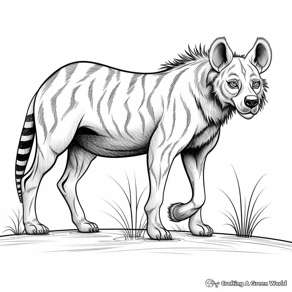 Hyena coloring pages