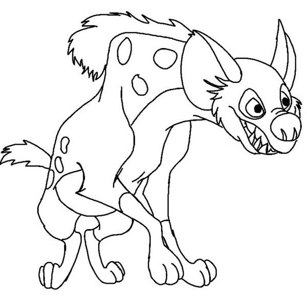 Hyena coloring pages