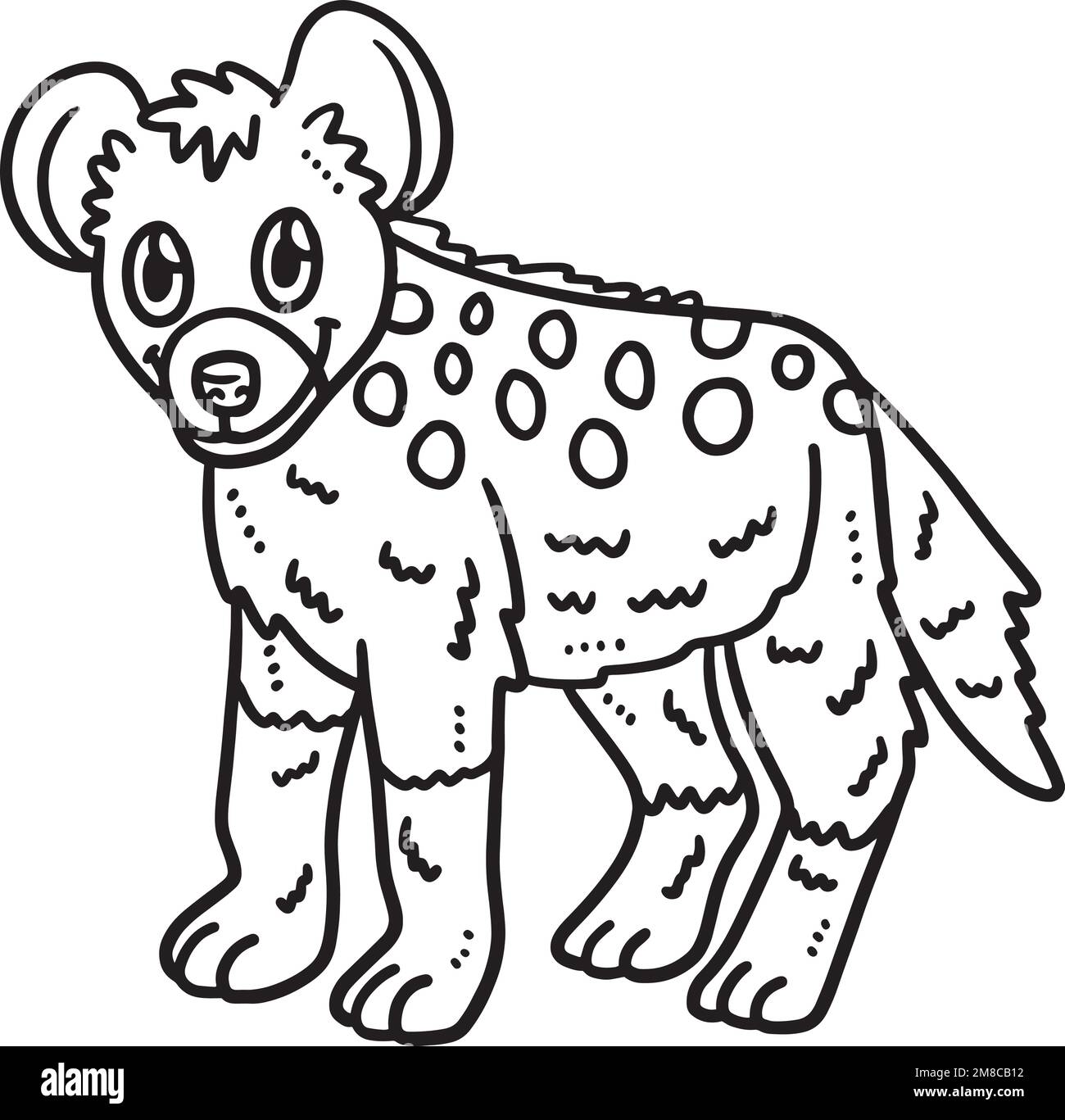 Hyena colour stock vector images