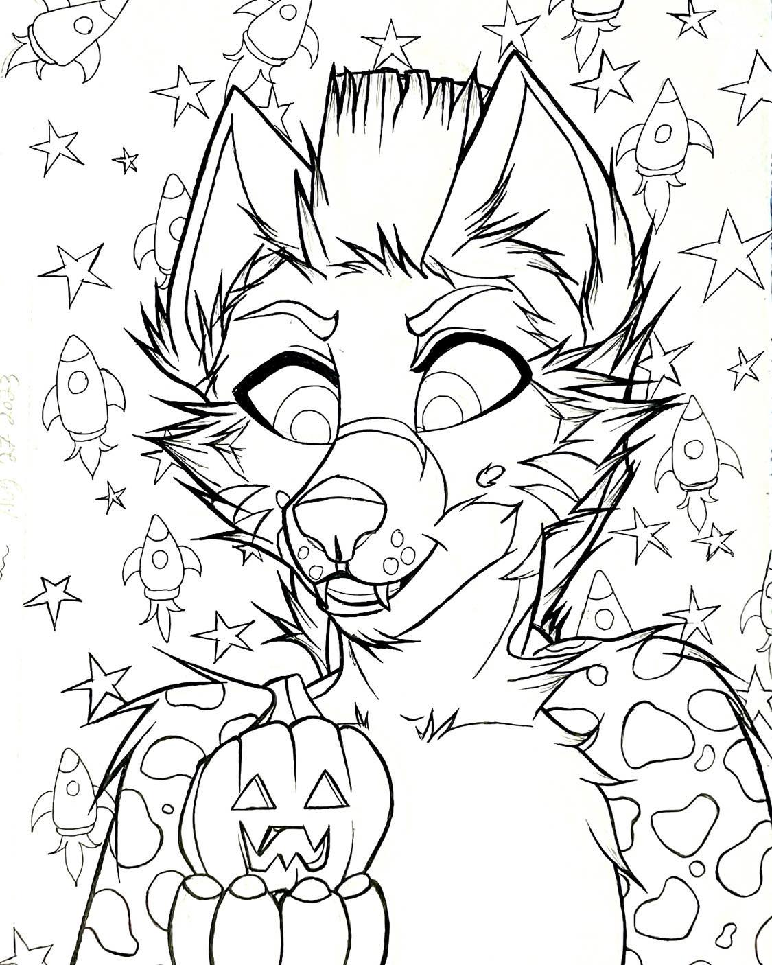 Com hyena spky coloring page by dangelstarr