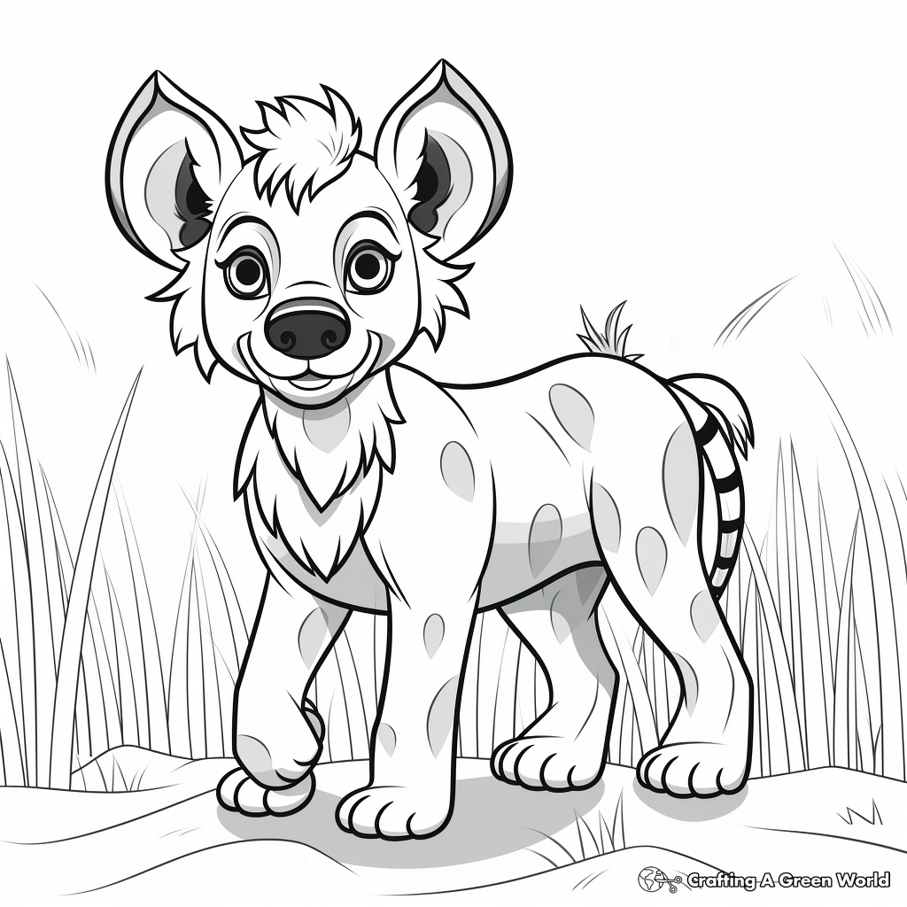 Hyena coloring pages