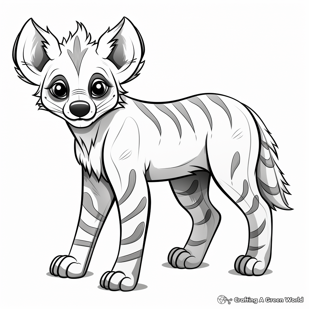 Hyena coloring pages