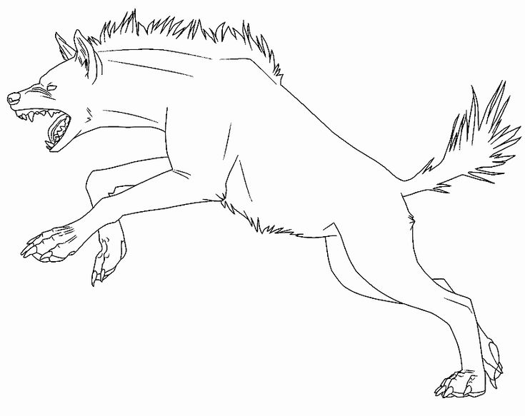 Hyena coloring pages