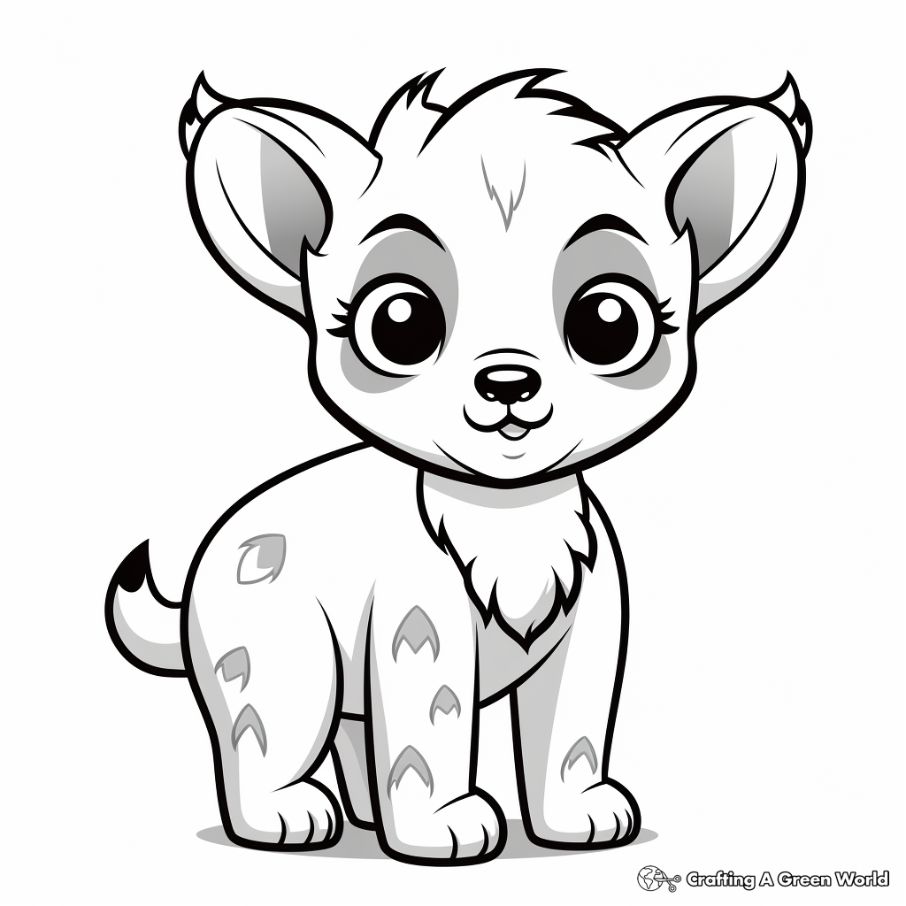 Hyena coloring pages