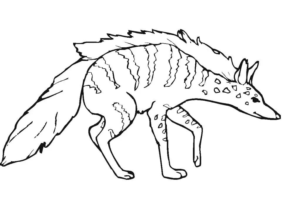 Hyena malvorlagen