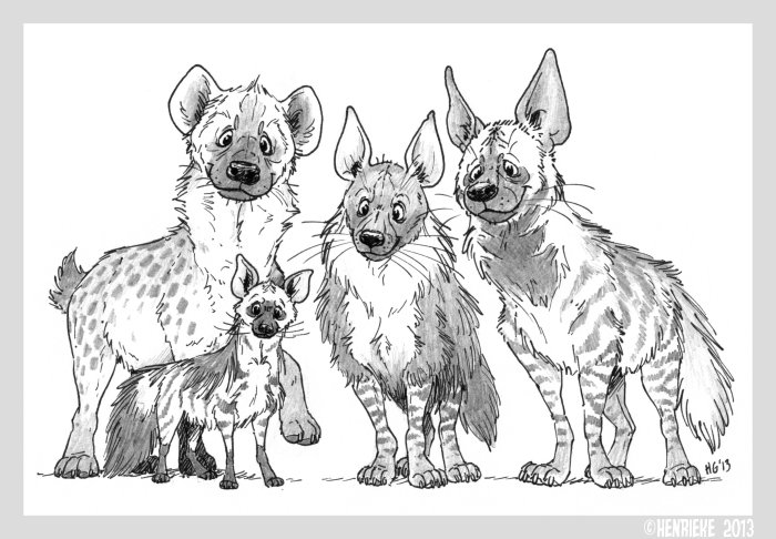 Hyenas by henrieke