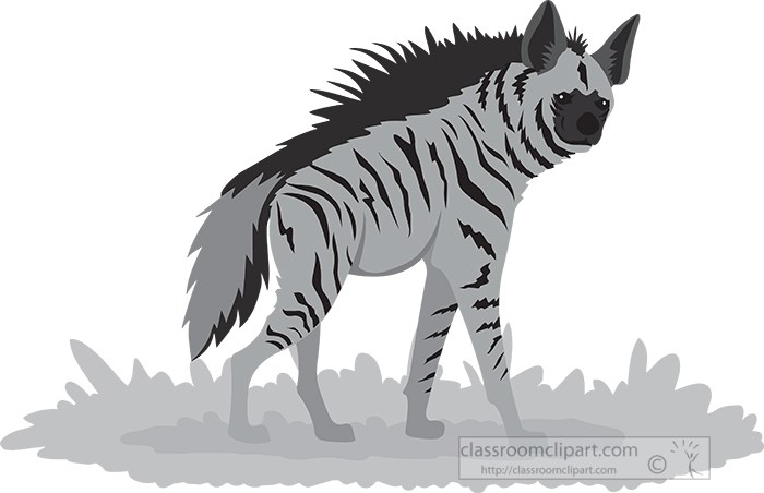 Animals gray and white clipart