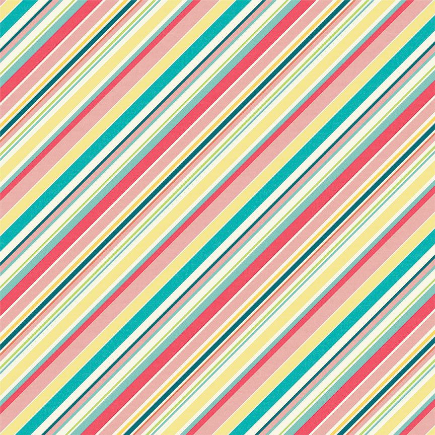 Photo play paper book club storied stripe scrapbook paper â scrapbook supply panies