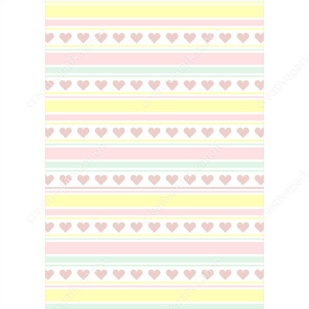 Pattern paper stripe heart pastel