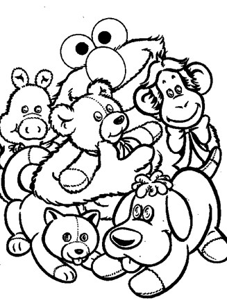 Sesame street coloring page