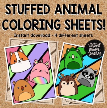 Squishmallow coloring pages stuffed animal coloring sheets tpt