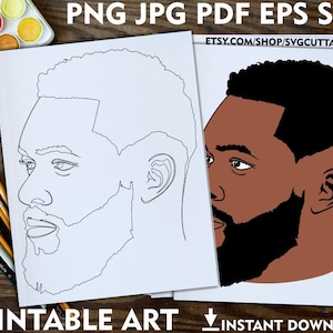 Beard coloring page