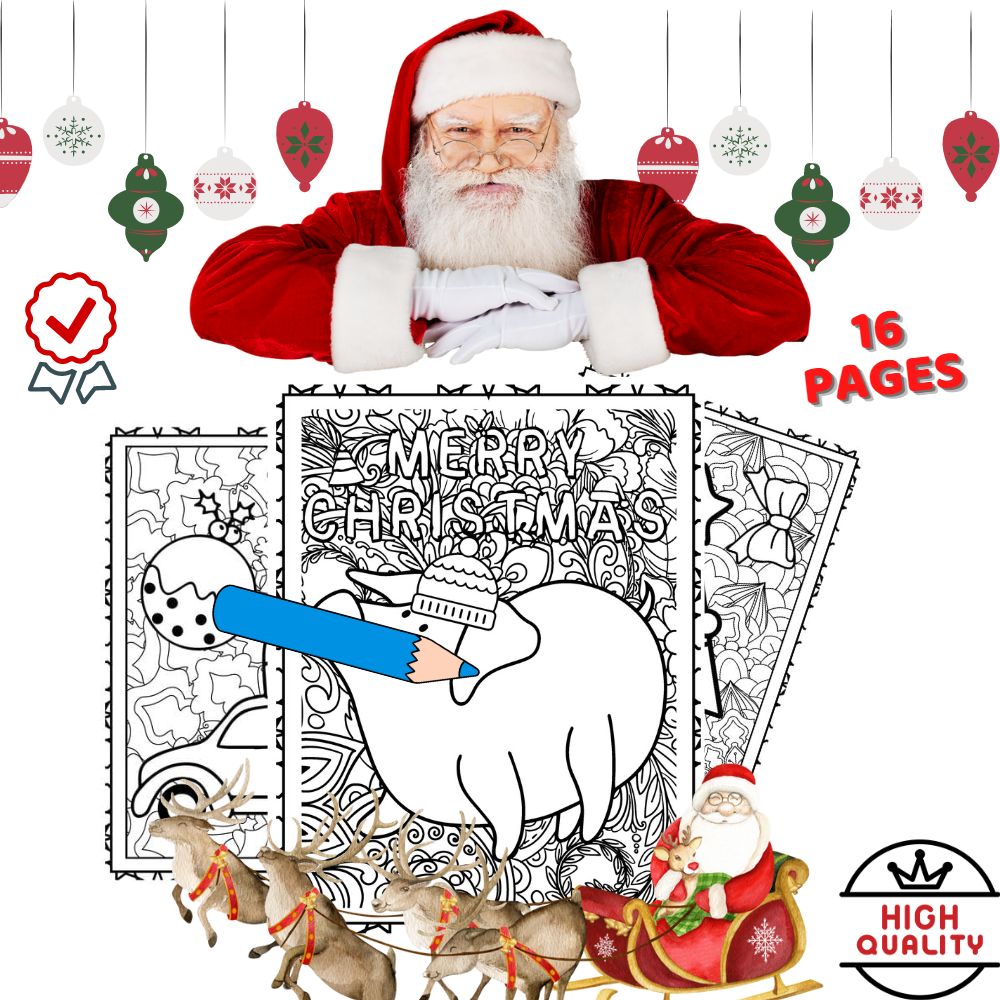 Mindfulness christmas coloring pageswinter coloring for new year printable made by teachers