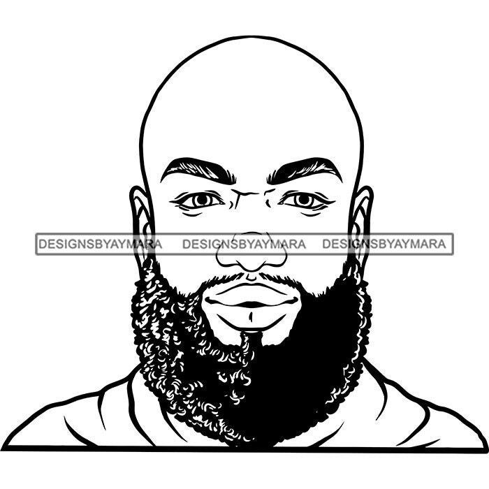 Beard coloring page