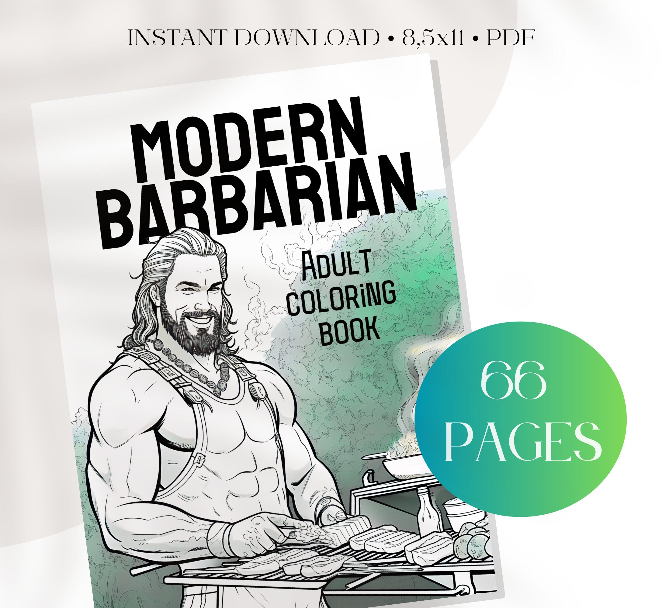 Beard coloring page