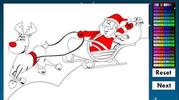Santa online coloring play santa online coloring on