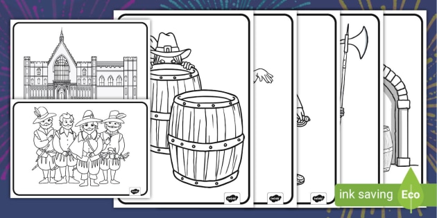 The gunpowder plot louring pages teacher made