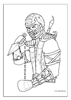 Legendary gaming experience mortal kombat printable coloring pages for fans