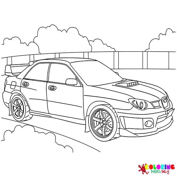 Subaru coloring pages