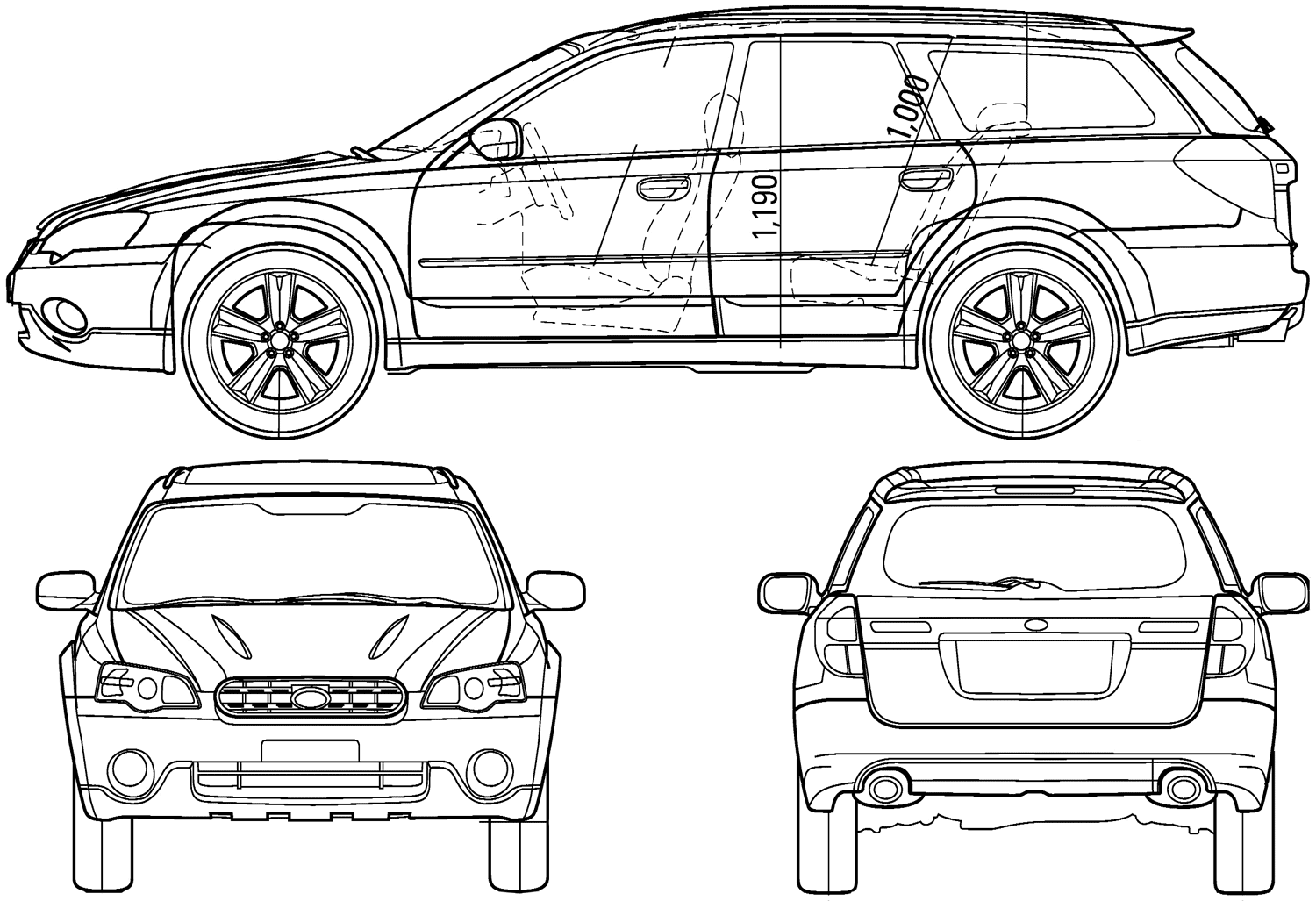 Car suba legacy outback the photo thumbnail image of figure drawing pictures schematize car