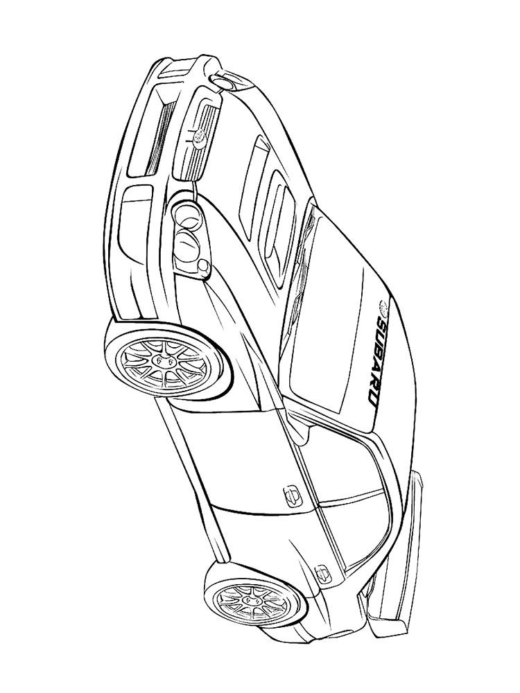 Subaru coloring pages coloring pages for boys coloring pages color