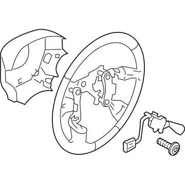 Agajc genuine subaru steering wheel assembly