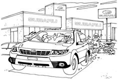 Subaru coloring pages ideas coloring pages for kids subaru coloring pages